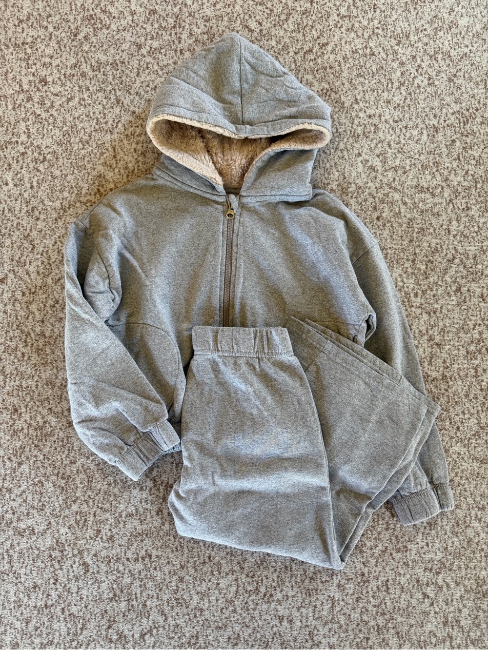 Jessica Simpson Girls Grey Hooded Zip Sweatshirt & Sweatpants Set